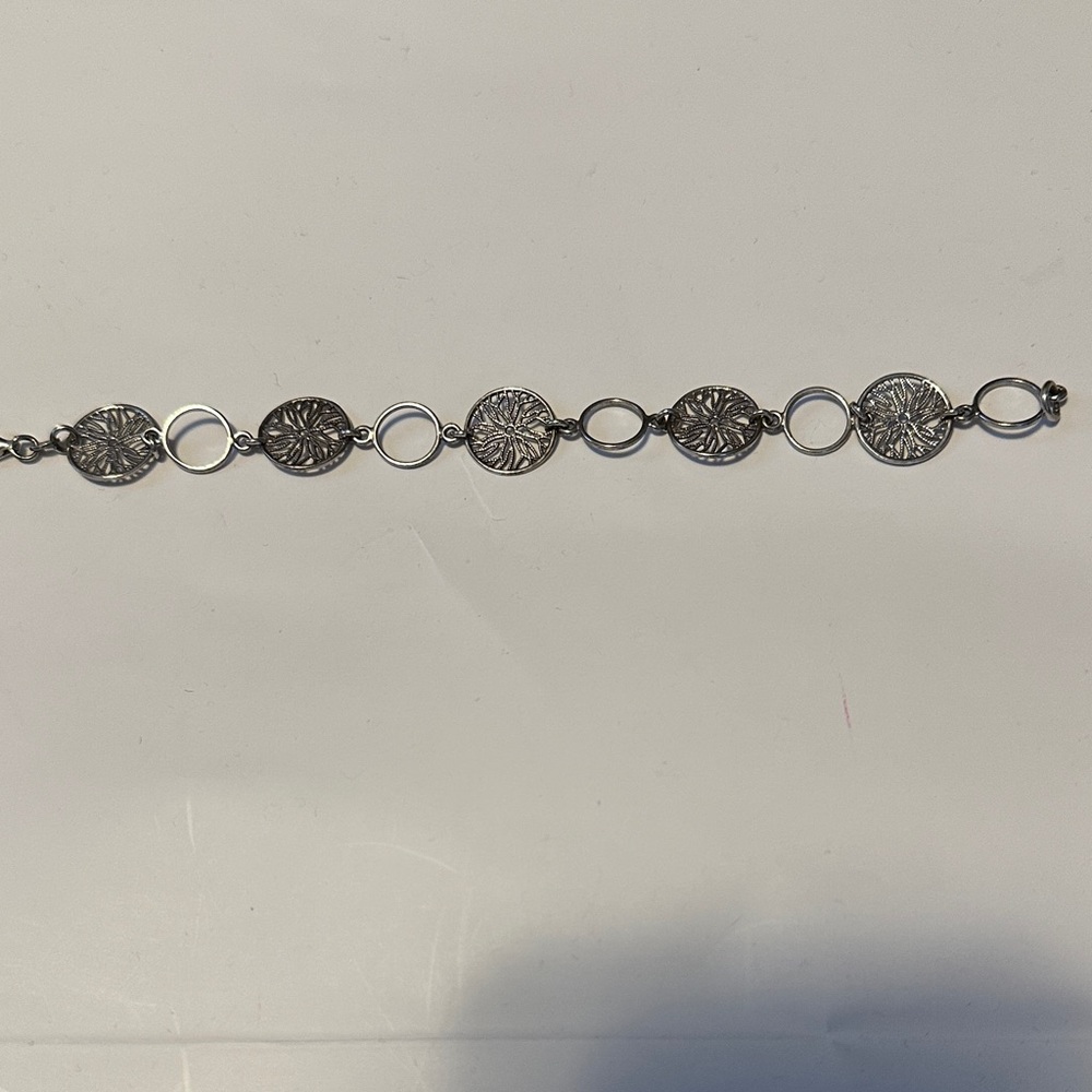 Unique Silver Coin Bracelet